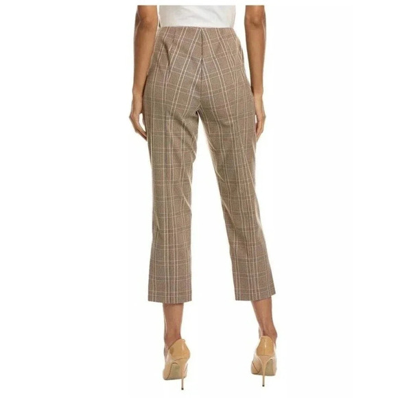 Drew Isabelle Pant Check pattern Camel Brown Preppy Light Academy Professional 6 - Picture 4 of 10